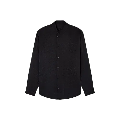 GIORGIO ARMANI Мужские черные рубашки