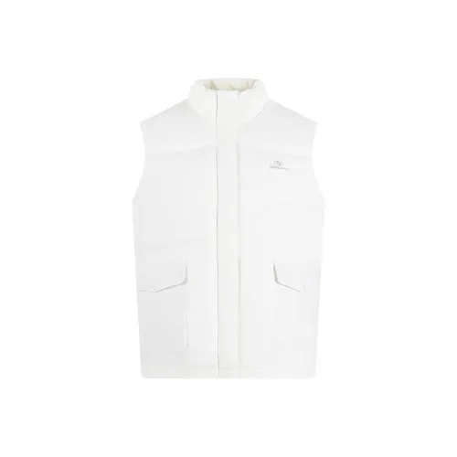 361° Перьевой белый Женские Жилеты