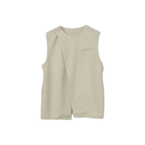 GLEE DIARY Экрю Женские Майки