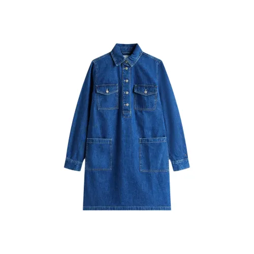 Tommy Hilfiger Длинное платье с длинными рукавами женское