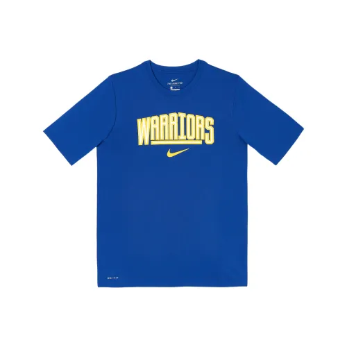 NIKE Dri Fit Классический синий Школьный возраст Футболка