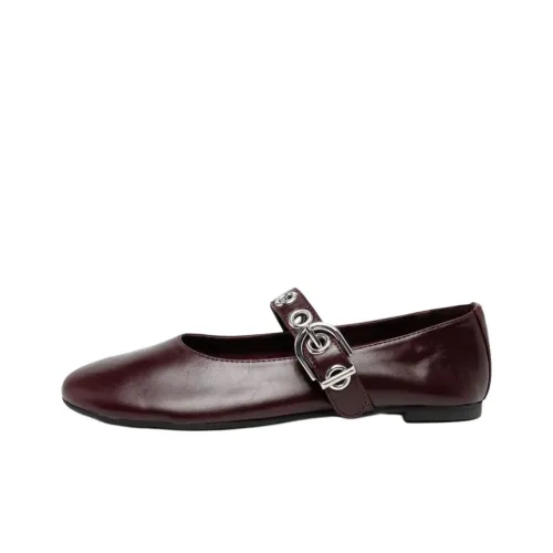 SENSO Mary Jane Shoes Burgundy Women's