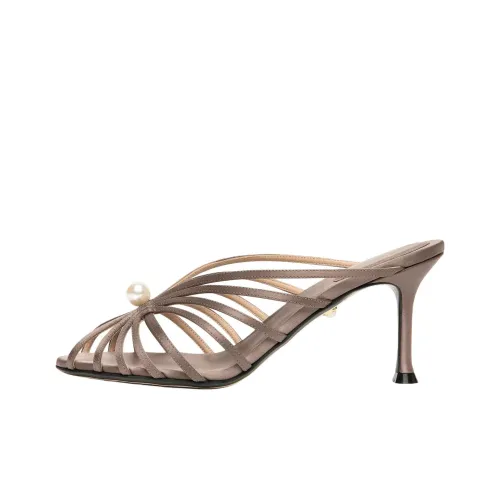 ALEVI Слипоны 7,5 см Женские Умбра