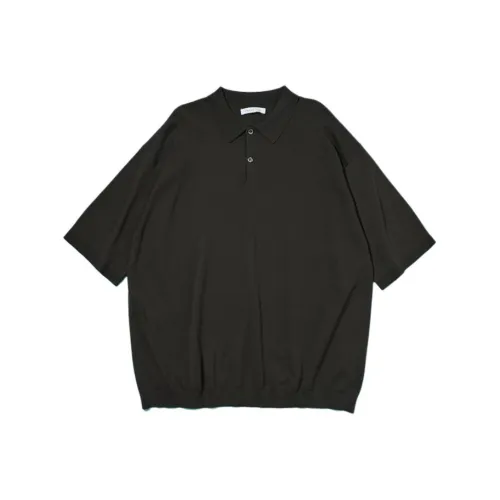 FREAK'S STORE CO-BRAND Мужская поло угольно-серого цвета