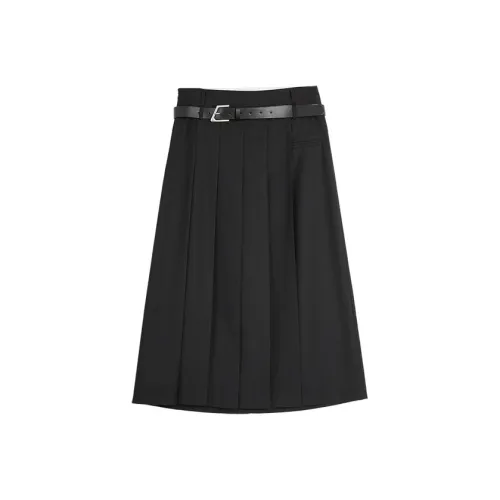 Elle Черные Женские Повседневные Длинные Юбки