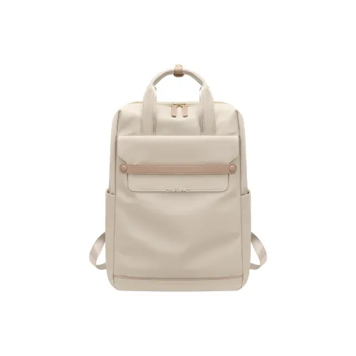 GOLF Ткань Рюкзак Женские Абрикос Элегантный Черный