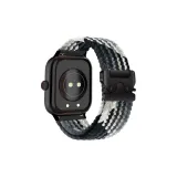 Черный градиент - нейлоновая ткань, вязаный парашют, ремешок с пряжкой