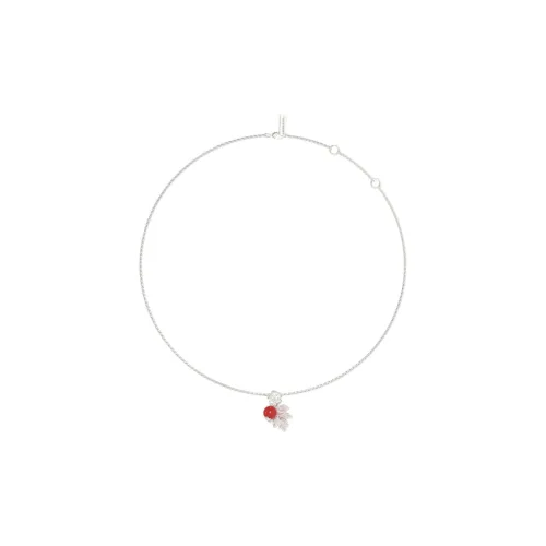 Mouhooland 925 стерлинговое серебро ожерелье с покрытием из белого золота унисекс