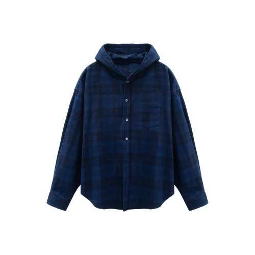 Bug small green Синий Унисекс Рубашки