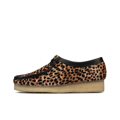 Clarks Wallabee Ботильоны Женские с леопардовым принтом