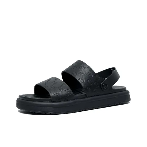 SENJIALUO Пляжные сандалии Мужские Черные