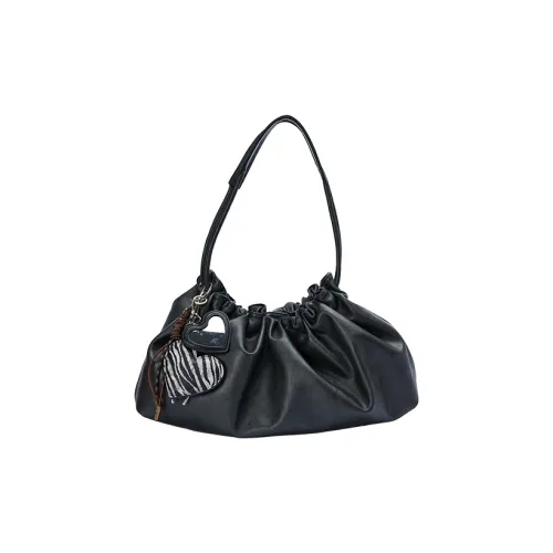 URBAN REVIVO Сумка через плечо из искусственной кожи большая женская темно-серый