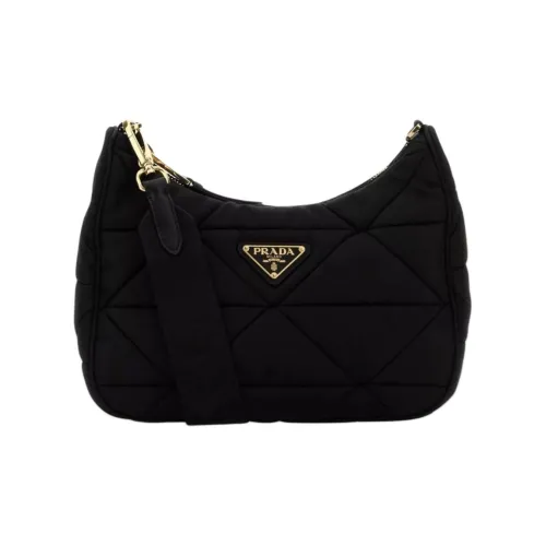 PRADA Сумка через плечо из нейлона женская черная