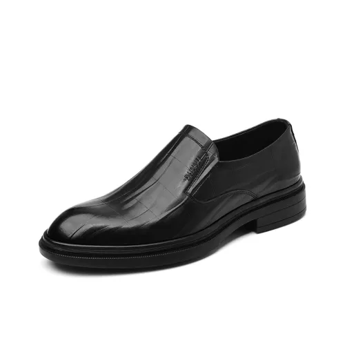 DUNNU Повседневные кожаные туфли с низким верхом мужские