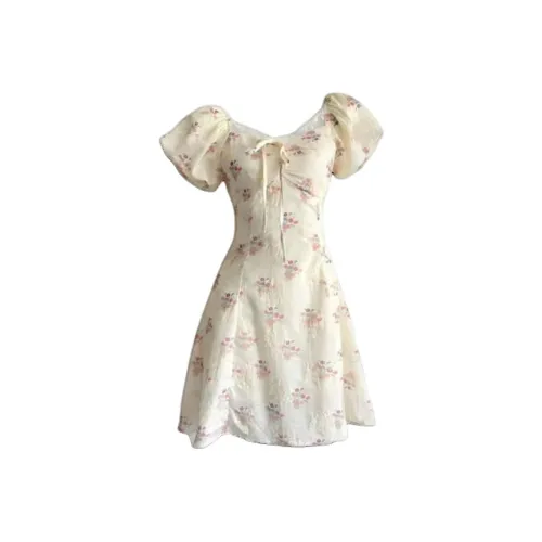 BEAUTIFUL CONFESSION Короткое платье с короткими рукавами женское