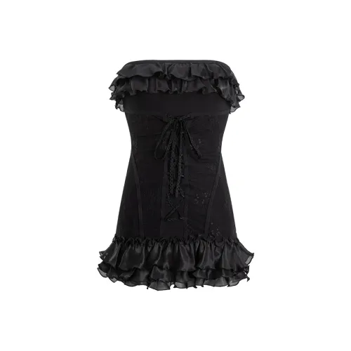 CHILL QIAOER Без рукавов Платье Женское