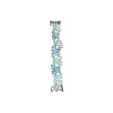 Синий и серебристый с ободком