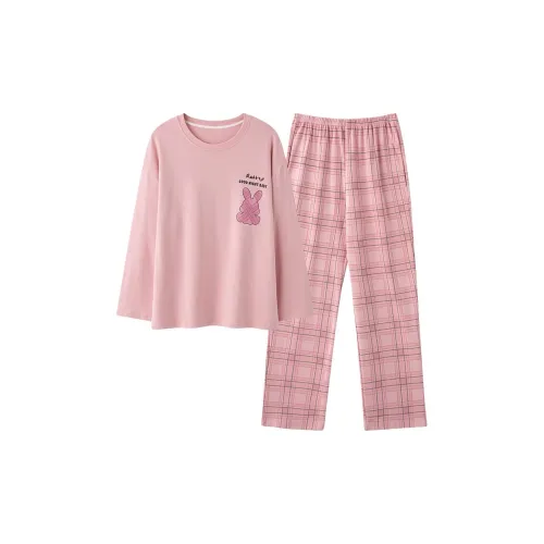 Pretty lady Персиково-розовый Женские Пижамные комплекты