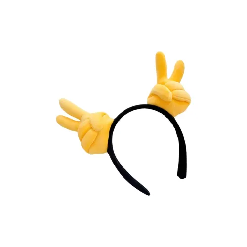 Oloy Причудливый Пальчик Победа Сердце Жест Плюшевая Ткань Юморная Одежда для головы Ободки для вечеринок