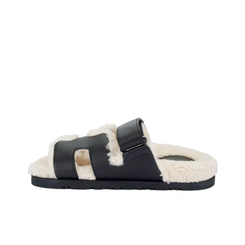 HERMES Chypre Сумка Тапочки Женские Черный