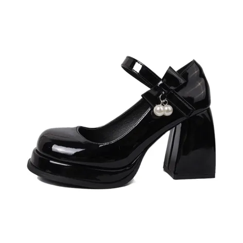 betu Грубый каблук Туфли Мэри Джейн Женские