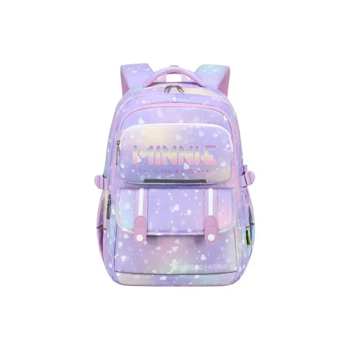 Disney Полиэстер Рюкзак Студенческий Рюкзак Большой Детский Розовый Фиолетовый