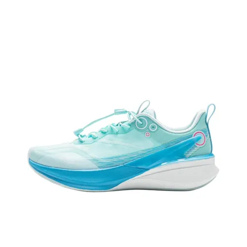 LINING YOUNG Red Hare 8 PRO Амортизация Отскок Дышащий Поддержка Низкий Топ Детские Беговые Кроссовки Сине-Белый Подростки