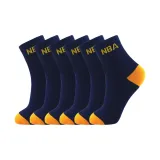 6 пар (Темно-синий/Оранжево-желтый)