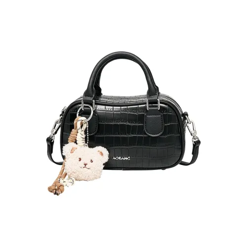 AOKANG Сумка для боулинга из коровьей кожи сумка через плечо маленькая сумка для женщин черный белый