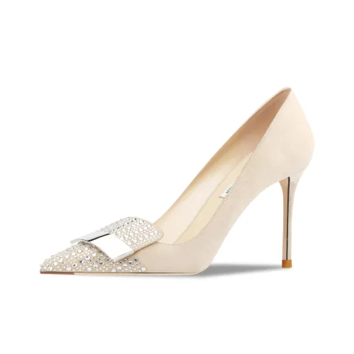 Siwei Высокие каблуки Женские Абрикос