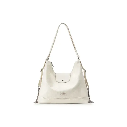 Dickies ПУ (полиуретан) Рюкзак Сумка через плечо Женская Абрикос Белый Лунный Светлый Серебристый