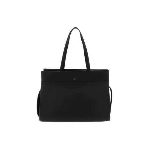 KHAITE Рельефная Телячья Кожа Плечевая Сумка Женская Черная