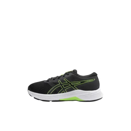ASICS Laser Beam Амортизация Низкий Топ Детские Тренировочные Кроссовки Черный Зеленый