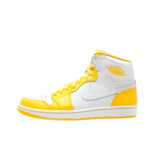 Jordan Air Jordan 1 High Топ Винтажные Баскетбольные Кроссовки Мужские Белые