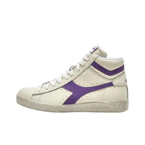Diadora GAME L High Топ Скейтборд Кроссовки Унисекс Белый Фиолетовый
