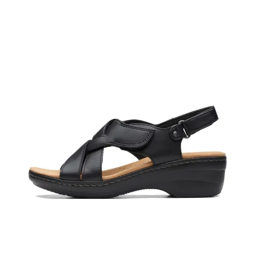 Clarks One Ремень Сандалии Черные Женские