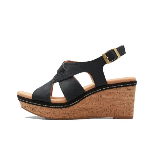 Clarks Elleri Rae One Ремешок Сандалии Женские Черные