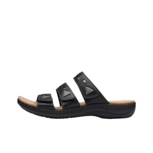 Clarks Устойчивые к истиранию Слипоны Женские Черные