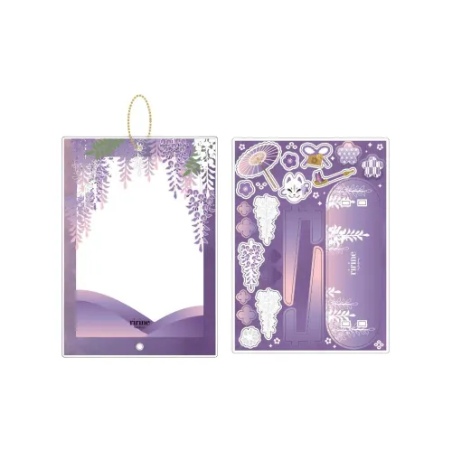 FUKUYA Аксессуары для продуктов аниме и игр Прутья ивы Цветочный дизайн Акрил Рамка Подвески аниме-тематики