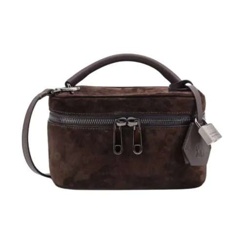 BRUNELLO CUCINELLI Замша Одно Плечо Сумка Женская Умбра