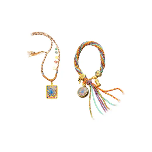 CHONGQINGJINDIAN Цветное стекло Ожерелья Унисекс