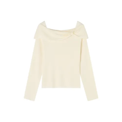 XIANGYING Цапельно-белый Женские Трикотаж