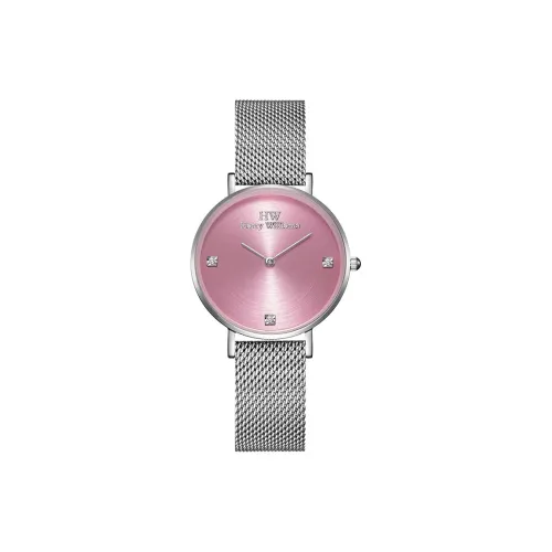 HARRY WILLIAMS Наручные часы Кварцевый механизм Стальной ремешок Золотой циферблат Женские часы Премиум-коробка