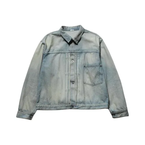 A.PRESSE Отбеленный Мужской Джинсовые Куртки