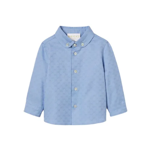 GUCCI Светло-синие Kids Повседневные Рубашки