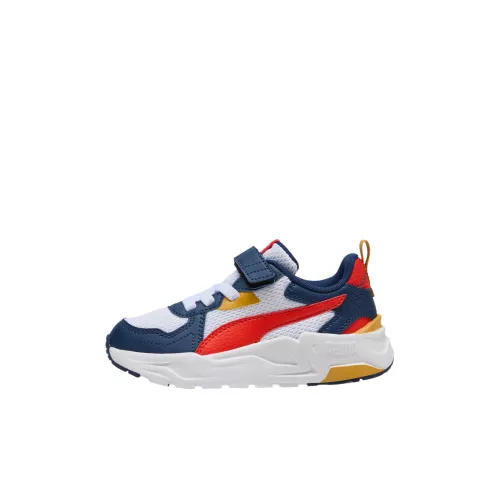 PUMA Trinity Lite Детские беговые кроссовки Синий с Белым Lettering Kids