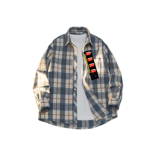 GDRG ★ Синий ☆ с Фирменной картой Унисекс Рубашки