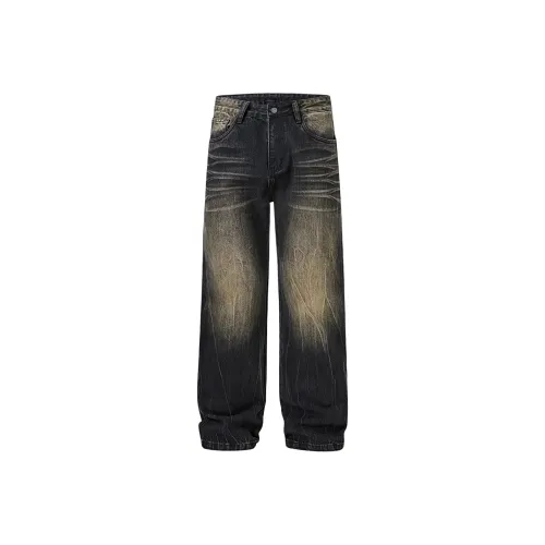 Azvk D8056 Черные Мужские Джинсы