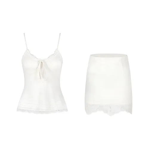ABBY GODDESS Белый Женские Комплекты с юбкой