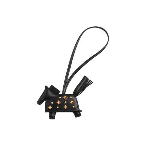 HERMES Rodeo Milo (фиолетовый) Lambskin с Swift Calfskin Сумка Аксессуар Маленький Унисекс Черный